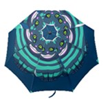 blue Cheshire Cat Folding Umbrella