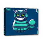 blue Cheshire Cat Deluxe Canvas 14  x 11  (Stretched)