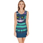 blue Cheshire Cat Bodycon Dress