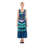 blue Cheshire Cat Sleeveless Maxi Dress