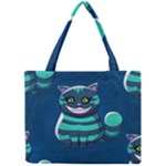 blue Cheshire Cat Mini Tote Bag