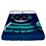 blue Cheshire Cat Fitted Sheet (California King Size)