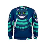 blue Cheshire Cat Kids  Sweatshirt