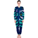 blue Cheshire Cat OnePiece Jumpsuit (Ladies)