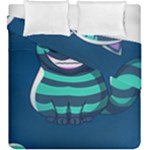 blue Cheshire Cat Duvet Cover Double Side (King Size)