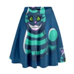 blue Cheshire Cat High Waist Skirt