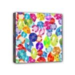 rainbow rhinestones Mini Canvas 4  x 4  (Stretched)