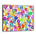 rainbow rhinestones Canvas 20  x 16  (Stretched)