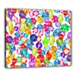 rainbow rhinestones Canvas 24  x 20  (Stretched)