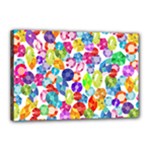 rainbow rhinestones Canvas 18  x 12  (Stretched)