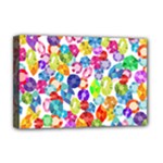 rainbow rhinestones Deluxe Canvas 18  x 12  (Stretched)