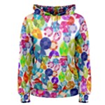 rainbow rhinestones Women s Pullover Hoodie