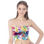 rainbow rhinestones Tube Top