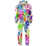 rainbow rhinestones Hooded Jumpsuit (Men)