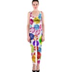 rainbow rhinestones OnePiece Catsuit