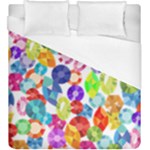 rainbow rhinestones Duvet Cover (King Size)