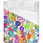 rainbow rhinestones Duvet Cover (California King Size)