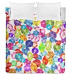 rainbow rhinestones Duvet Cover Double Side (Queen Size)