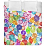 rainbow rhinestones Duvet Cover Double Side (California King Size)