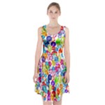 rainbow rhinestones Racerback Midi Dress