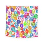 rainbow rhinestones Square Tapestry (Small)