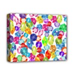 rainbow rhinestones Deluxe Canvas 14  x 11  (Stretched)