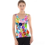 rainbow rhinestones Tank Top