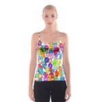 rainbow rhinestones Spaghetti Strap Top