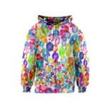 rainbow rhinestones Kids  Zipper Hoodie