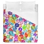 rainbow rhinestones Duvet Cover (Queen Size)