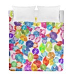 rainbow rhinestones Duvet Cover Double Side (Full/ Double Size)