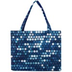  shiny blue sequins Mini Tote Bag