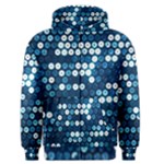  shiny blue sequins Men s Zipper Hoodie