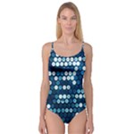  shiny blue sequins Camisole Leotard 