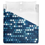  shiny blue sequins Duvet Cover (Queen Size)