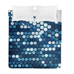  shiny blue sequins Duvet Cover Double Side (Full/ Double Size)