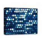  shiny blue sequins Deluxe Canvas 14  x 11  (Stretched)