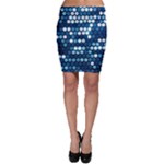  shiny blue sequins Bodycon Skirt