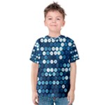  shiny blue sequins Kids  Cotton Tee