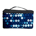  shiny blue sequins Cosmetic Storage Case