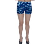  shiny blue sequins Skinny Shorts