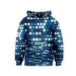  shiny blue sequins Kids  Pullover Hoodie