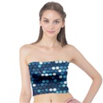  shiny blue sequins Tube Top