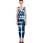  shiny blue sequins OnePiece Catsuit