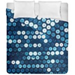  shiny blue sequins Duvet Cover Double Side (California King Size)