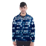  shiny blue sequins Wind Breaker (Men)