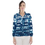  shiny blue sequins Wind Breaker (Women)