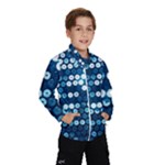  shiny blue sequins Wind Breaker (Kids)