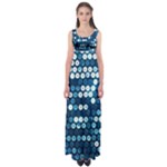  shiny blue sequins Empire Waist Maxi Dress