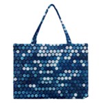  shiny blue sequins Medium Tote Bag